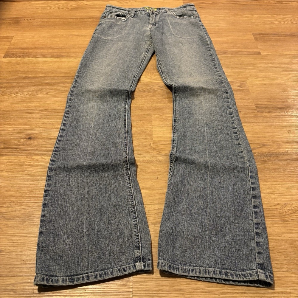 VTG Apollo Jeans Womens Size 9/10 (30x36) Low Rise Bootcut Flare Boho Grunge Y2K